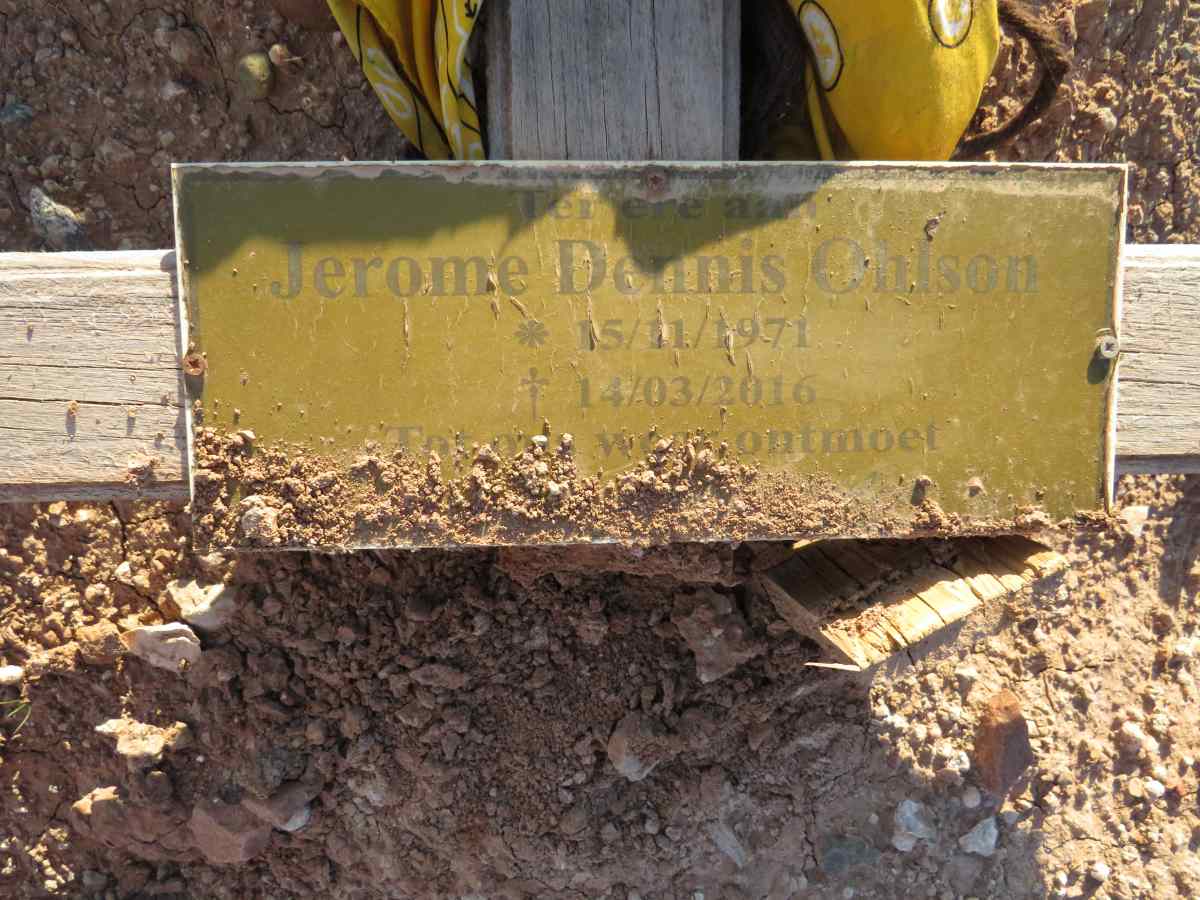 OHLSON Jerome Dennis 1971-2016