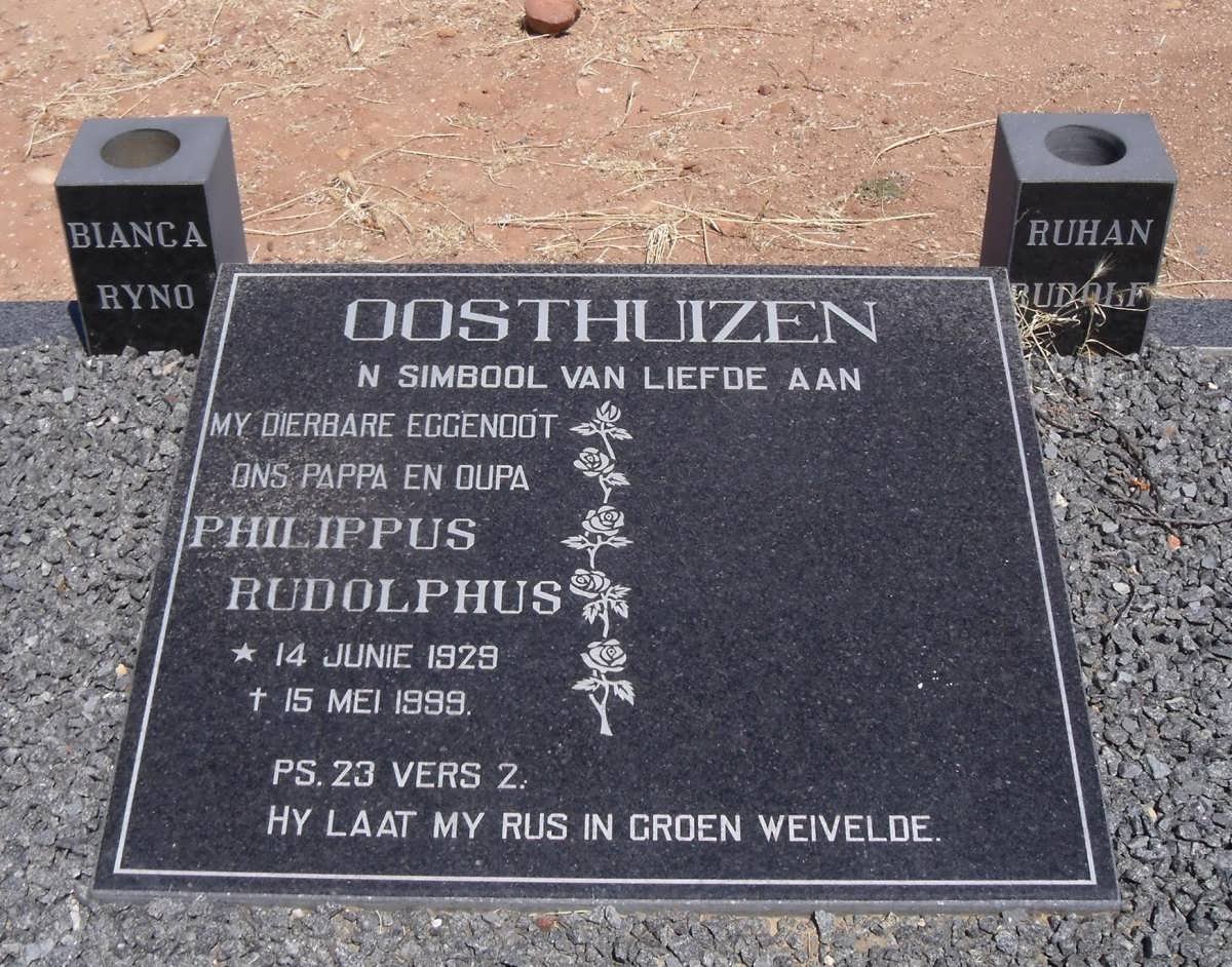 OOSTHUIZEN Philippus Rudolphus 1929-1999