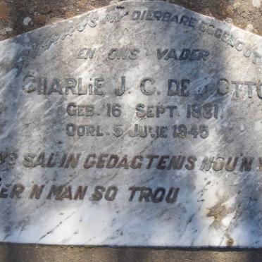 OTTO Charlie J.C.de J 1881-1945