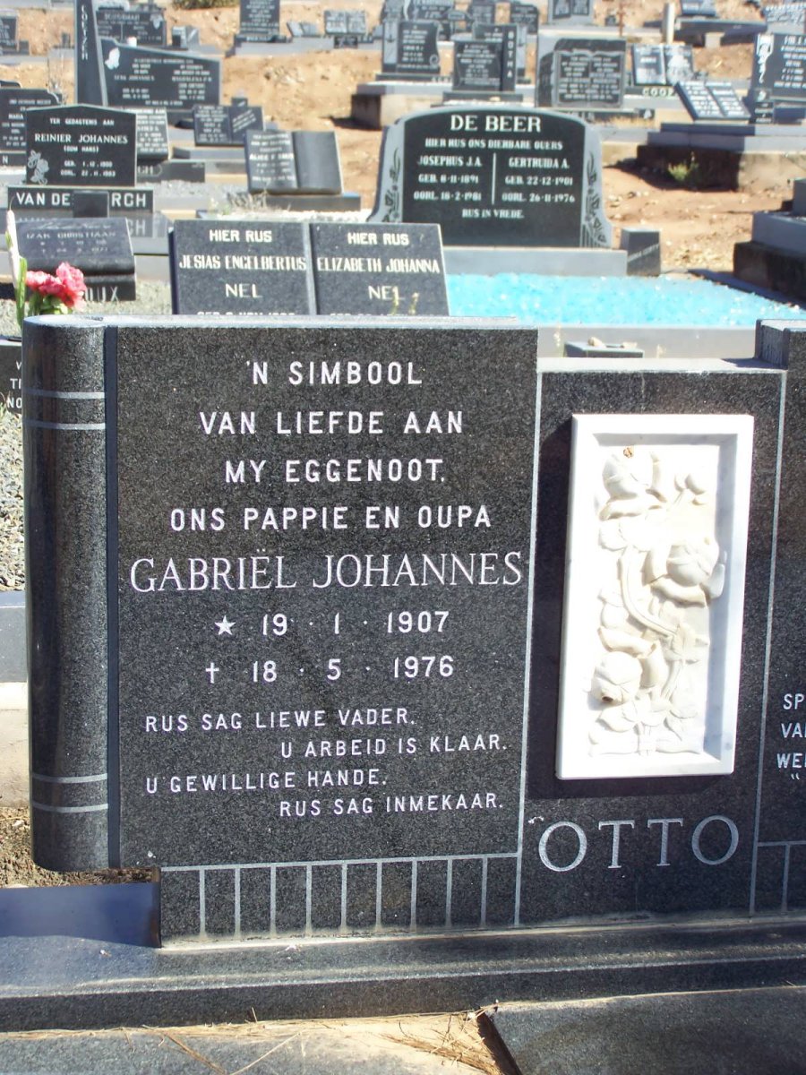 OTTO Gabriël Johannes 1907-1976