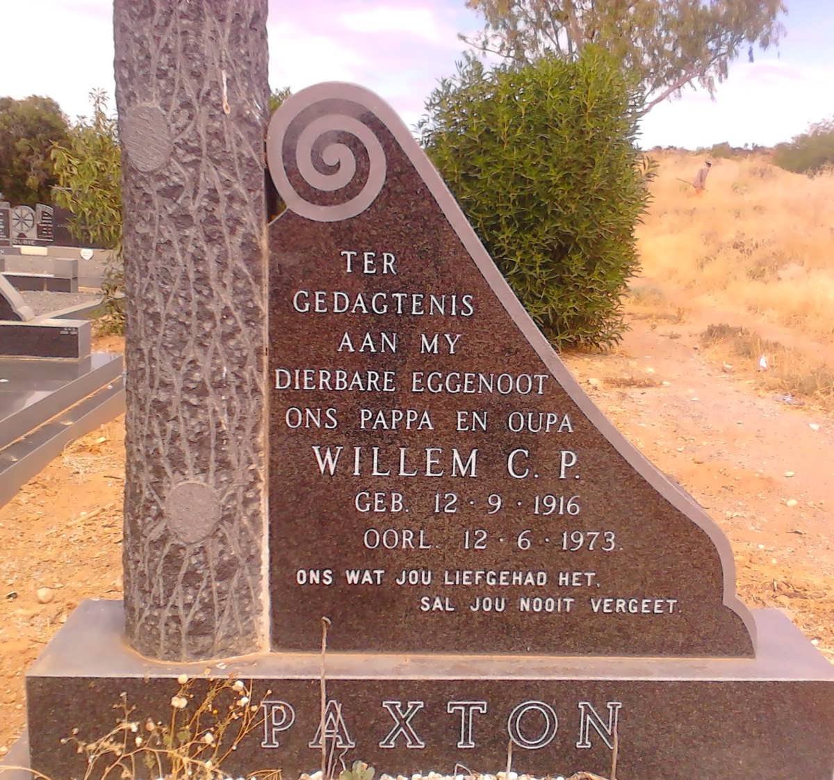 PAXTON Willem C.P. 1916-1973