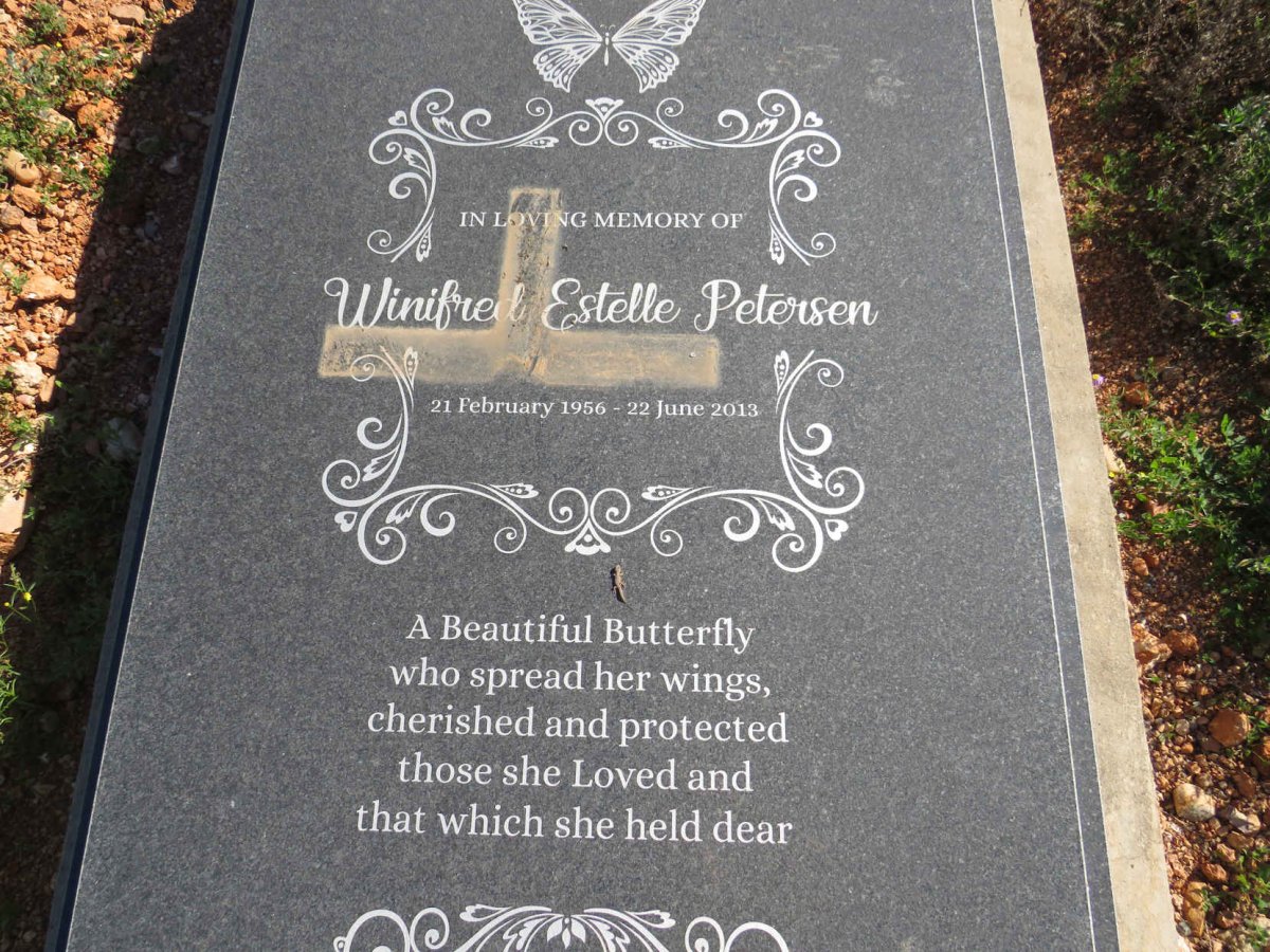 PETERSEN Winifred Estelle 1956-2013