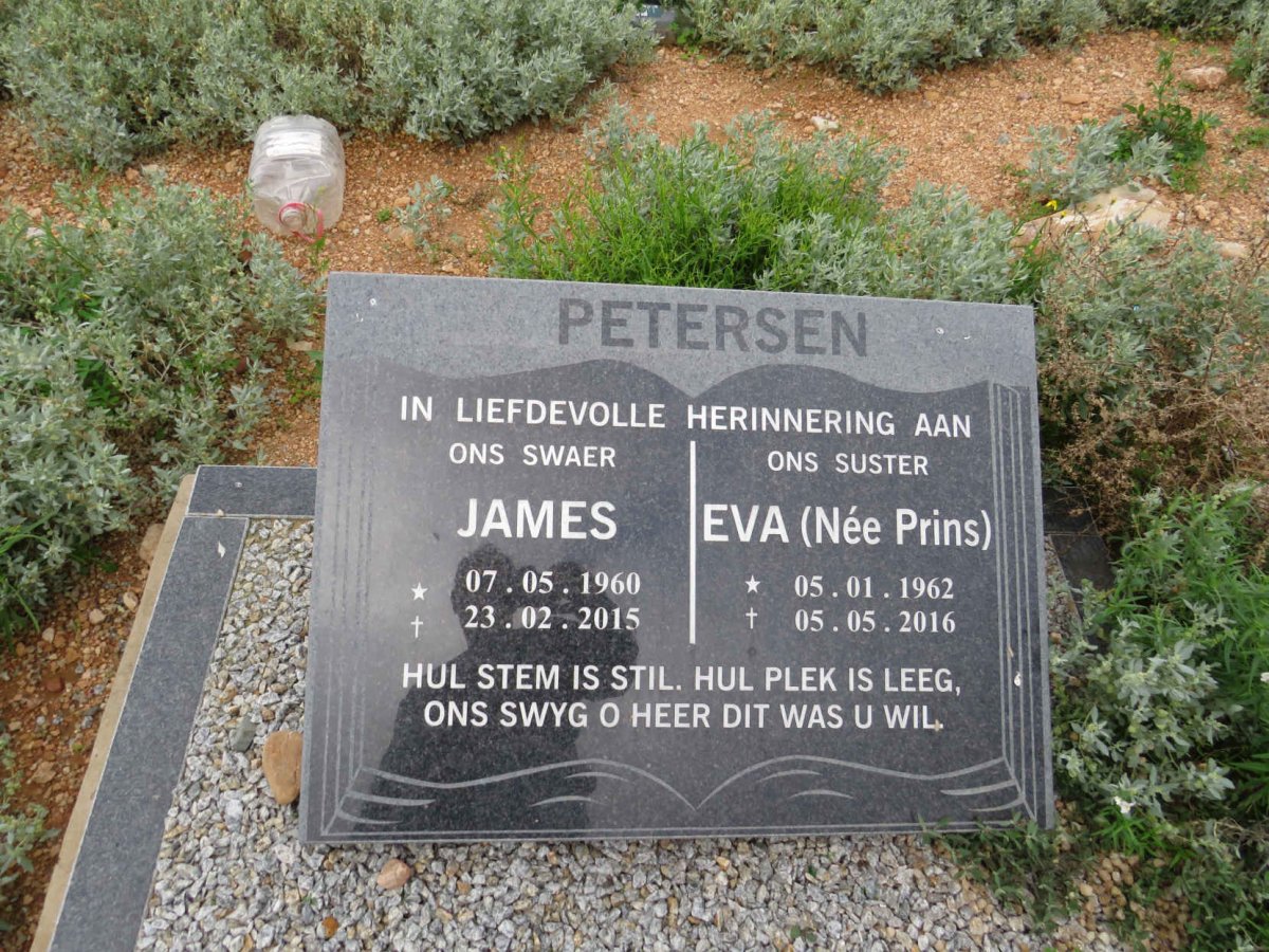 PETERSEN James 1960-2015 & Eva PRINS 1962-2016