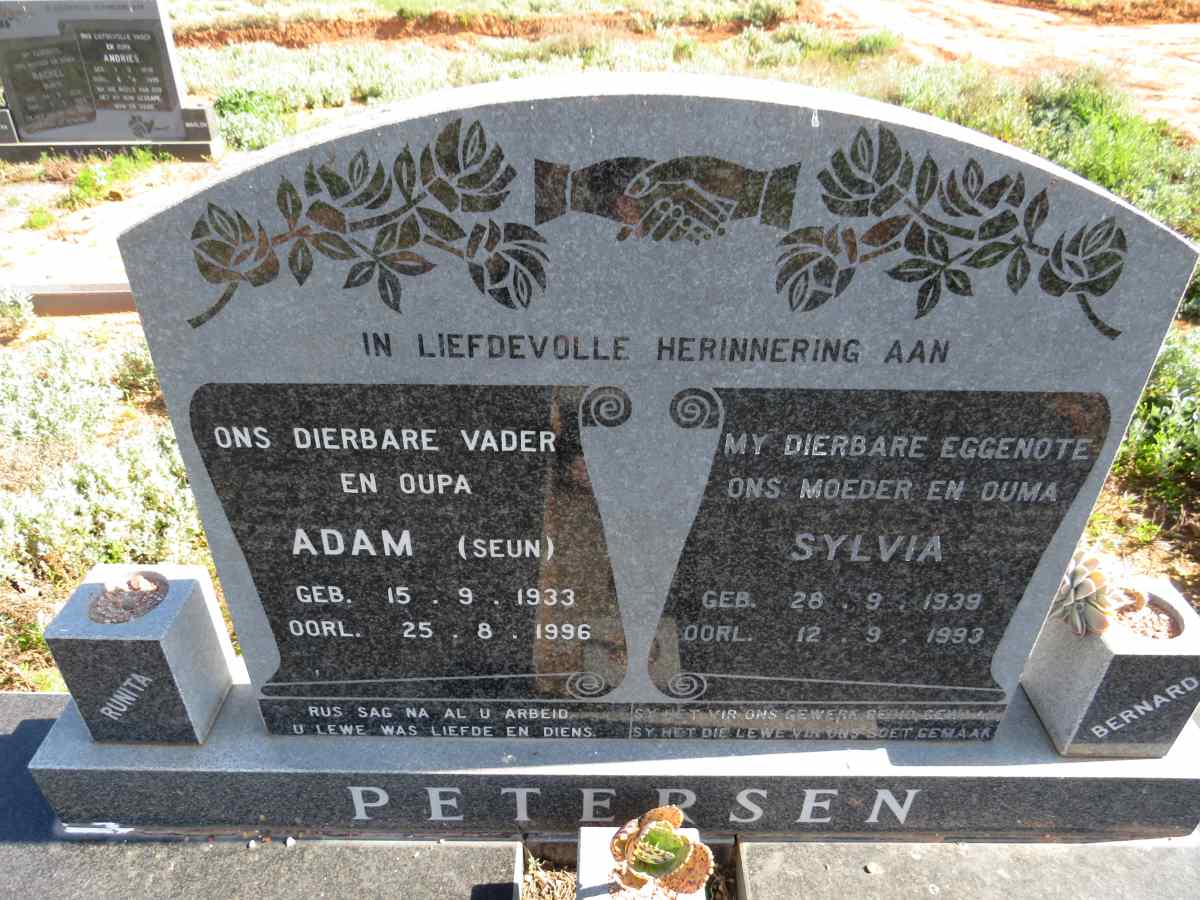 PETERSEN Adam 1933-1996 & Sylvia 1939-1993 :: ? Telisha Amore 1979-2020 _2