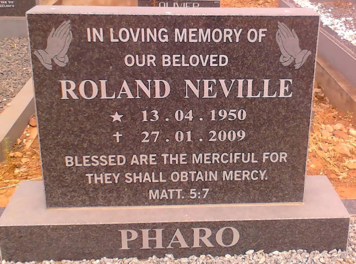 PHARO Roland Neville 1950-2009