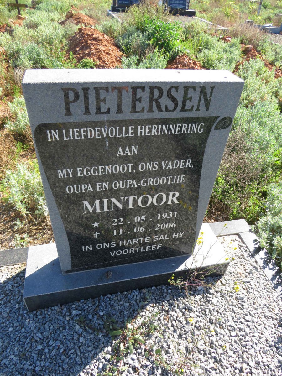 PIETERSEN Mintoor 1931-2006