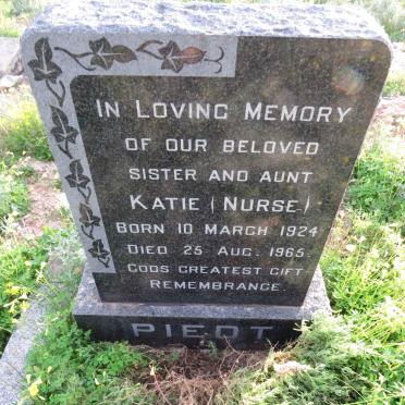 PIEDT Katie 1924-1965