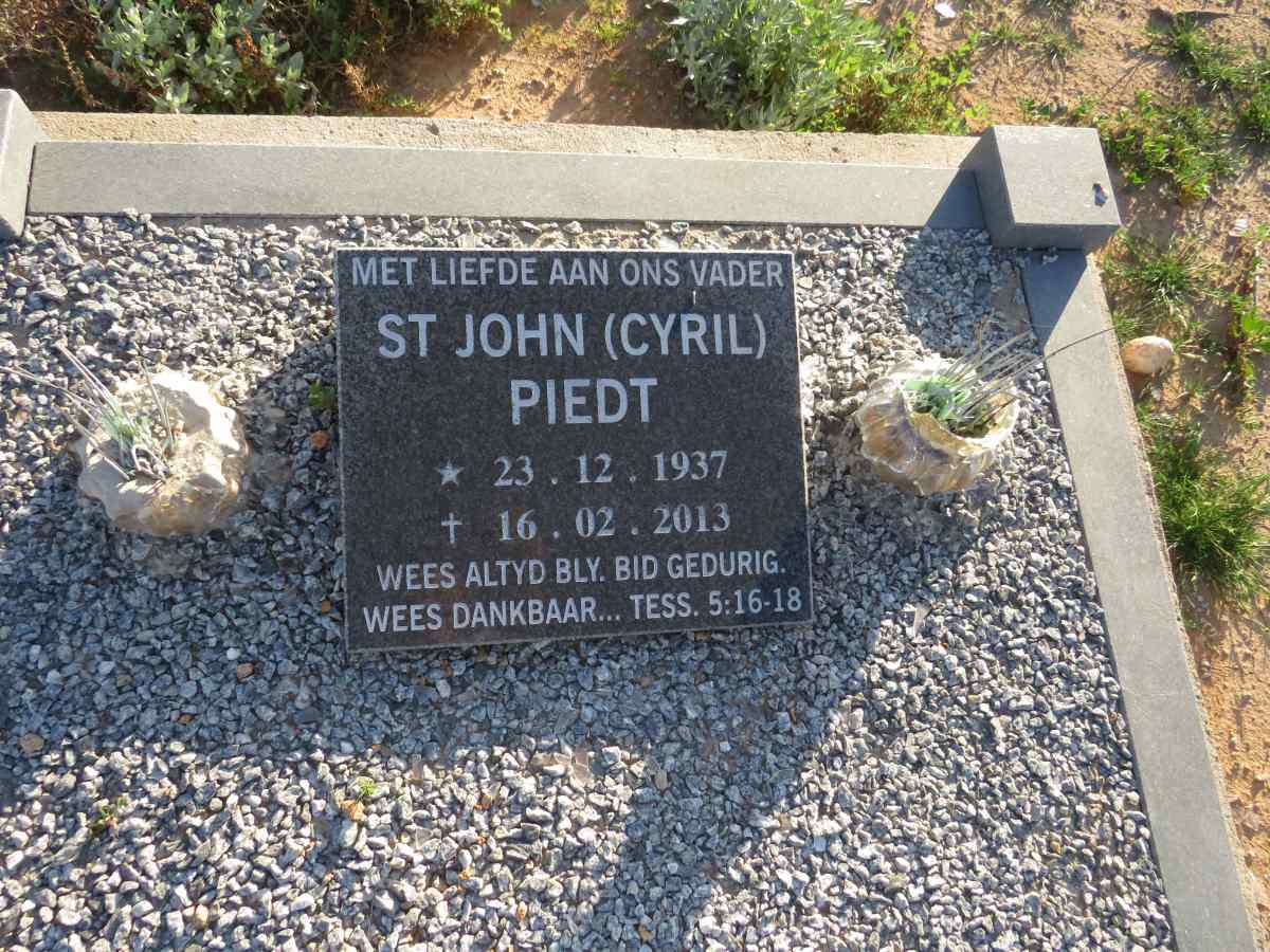 PIEDT St John 1937-2013