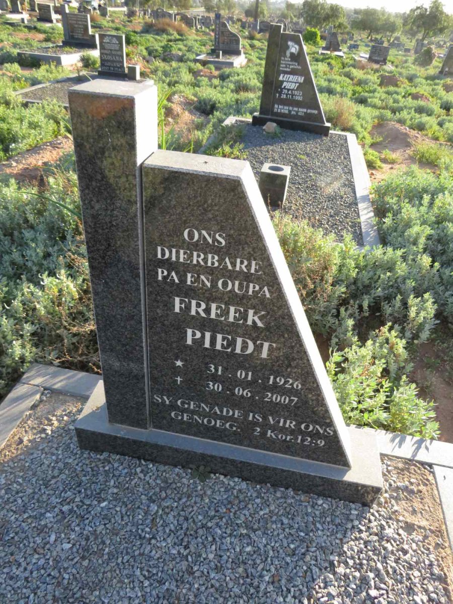 PIEDT Freek 1926-2007
