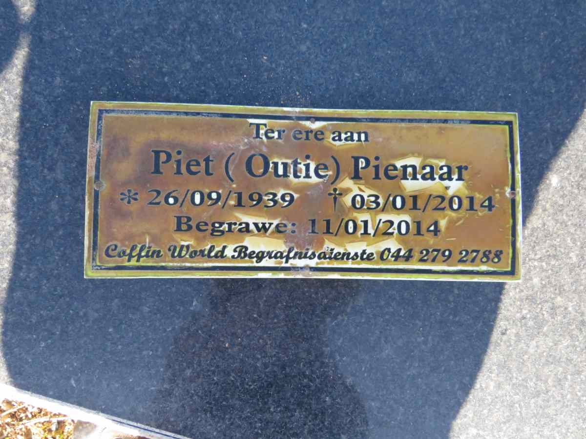 PIENAAR Piet 1939-2014
