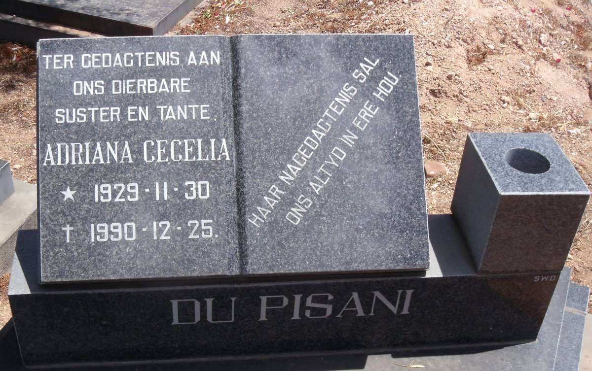PISANI Adriana Cecilia, du 1929-1990