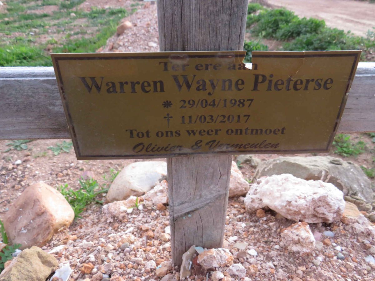 PIETERSE Warren Wayne 1987-2017