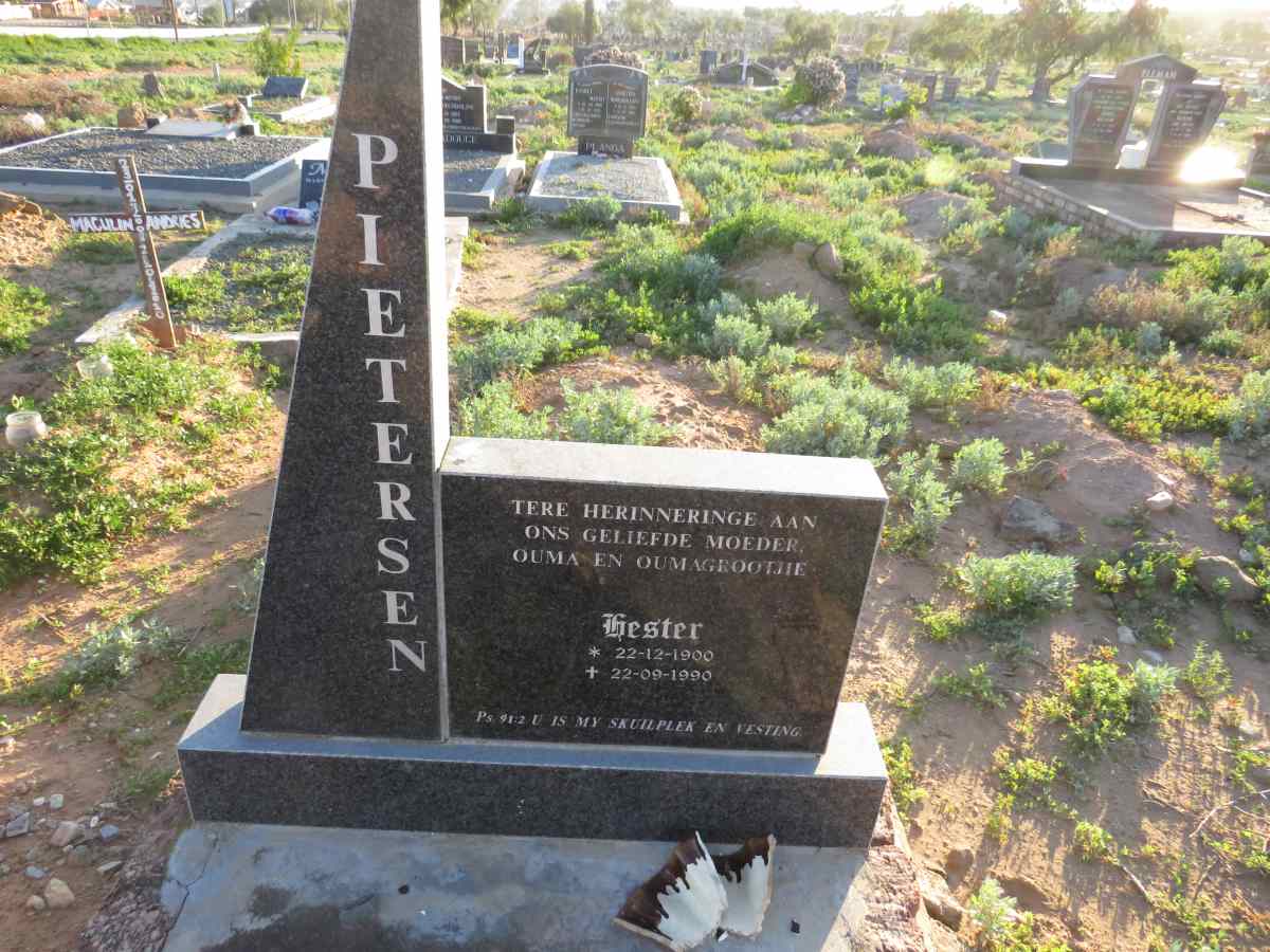 PIETERSEN Hester 1900-1990