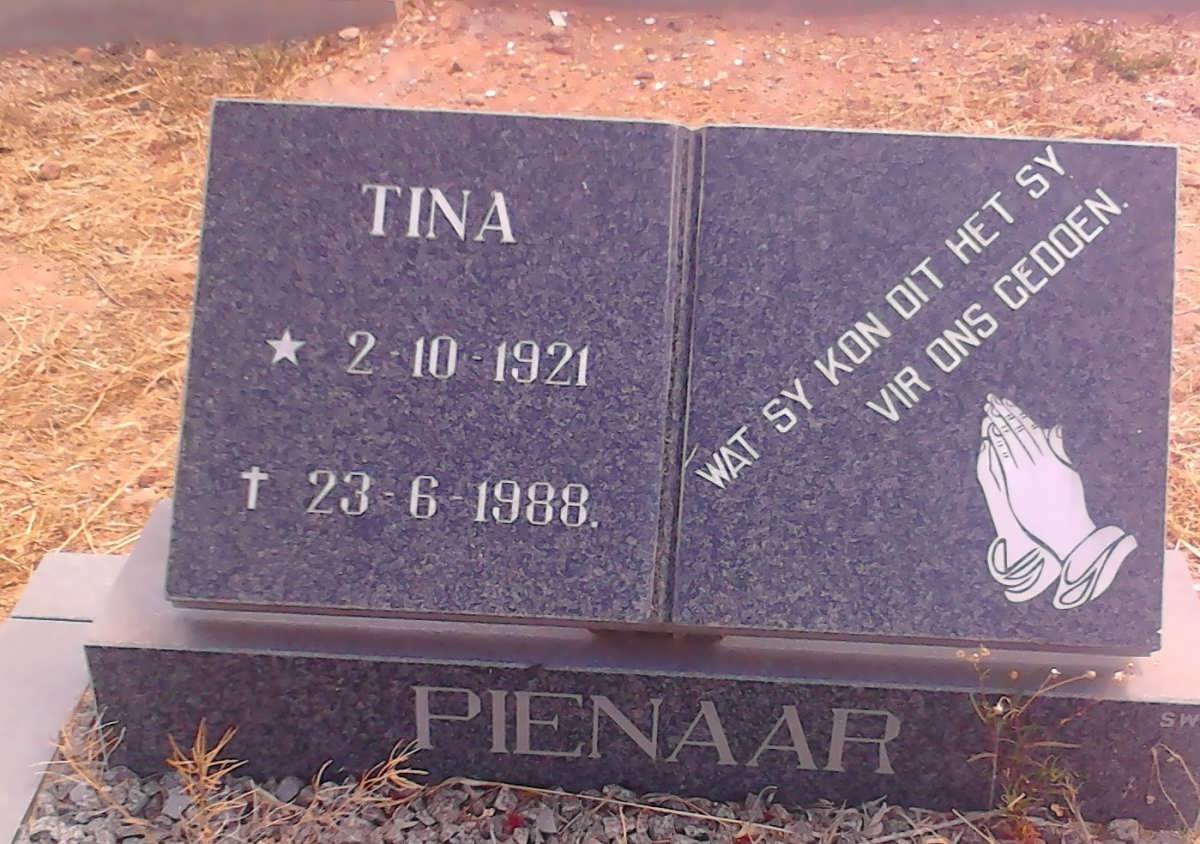 PIENAAR Tina 1921-1988