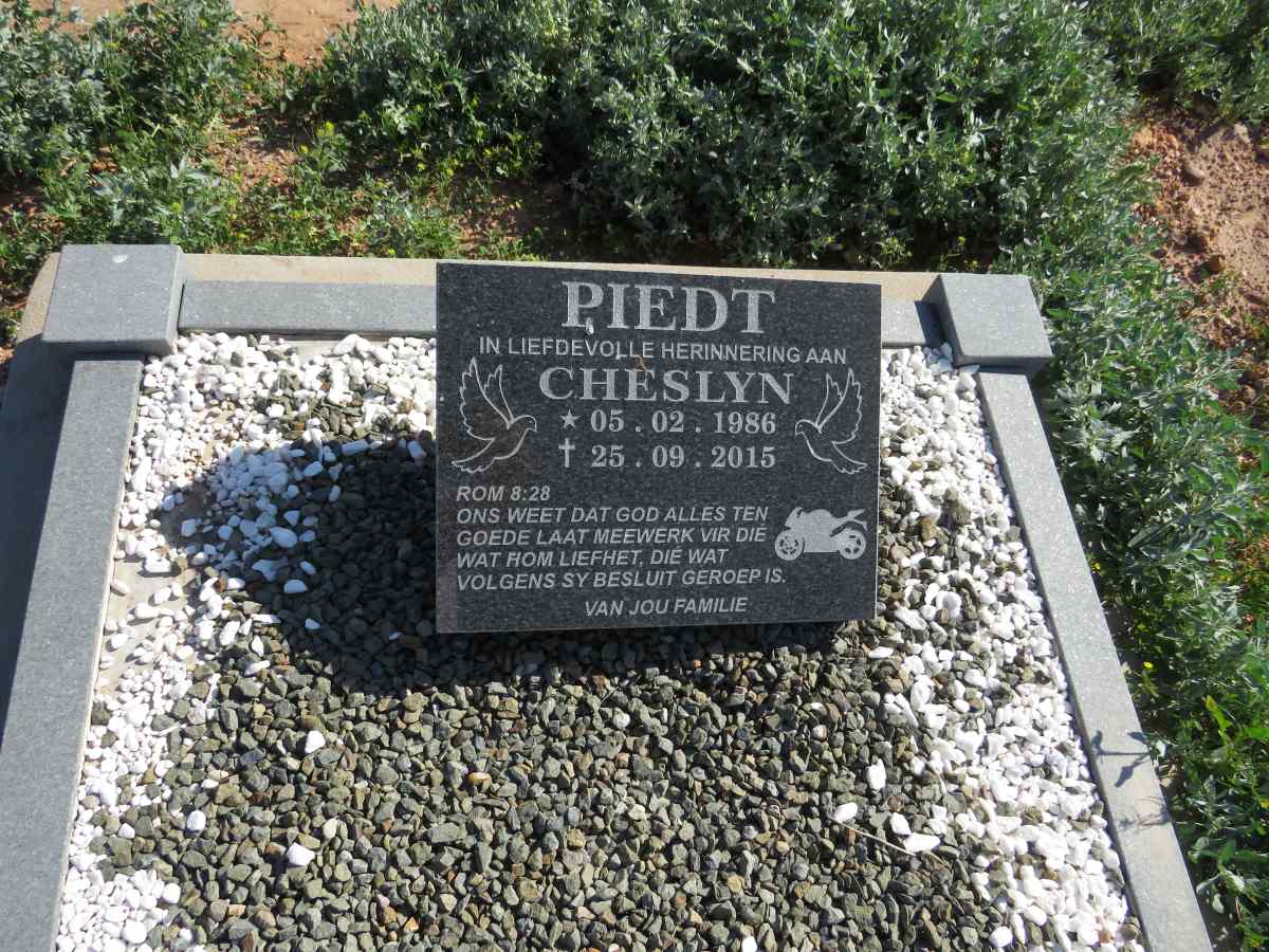 PIEDT Cheslyn 1986-2015