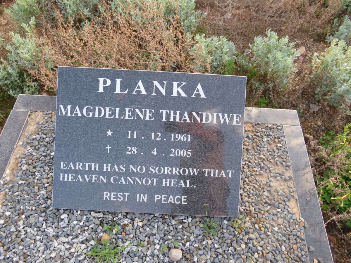 PLANKA Magdelene Thandiwe 1961-2005