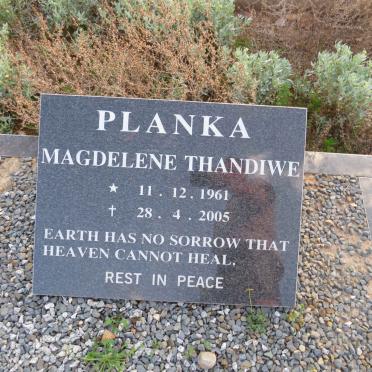 PLANKA Magdelene Thandiwe 1961-2005