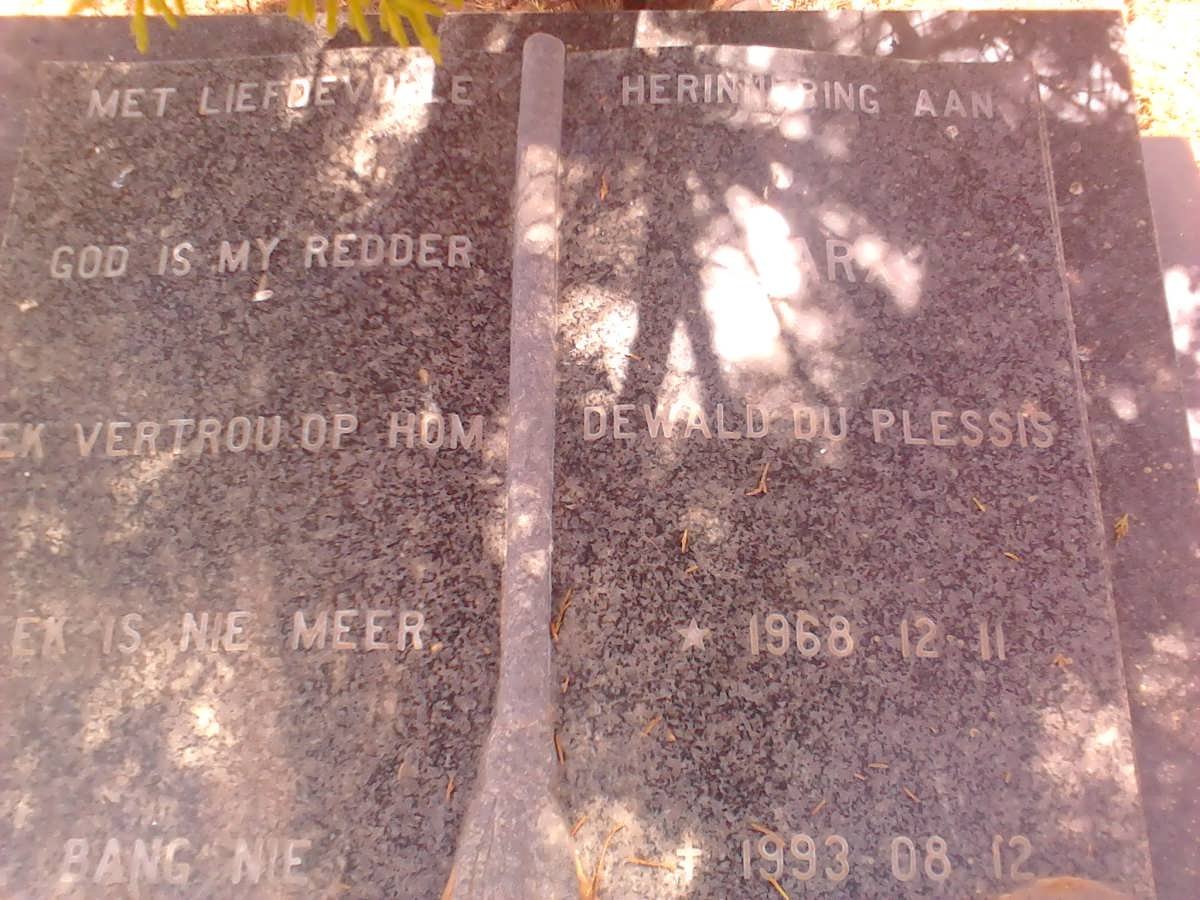 PLESSIS Dewald, du 1968-1993