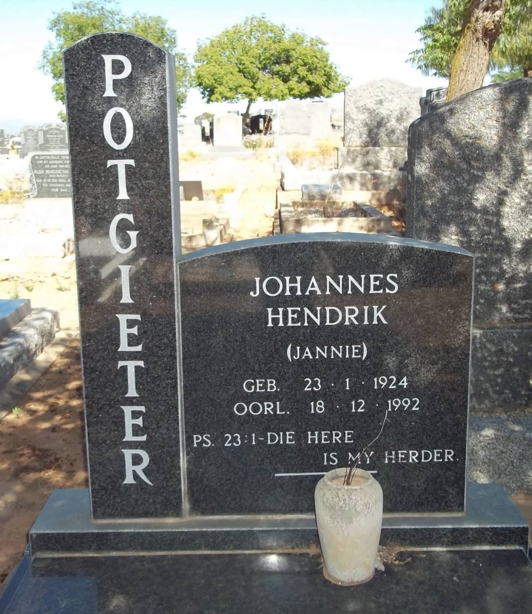 POTGIETER Johannes Hendrik 1924-1992
