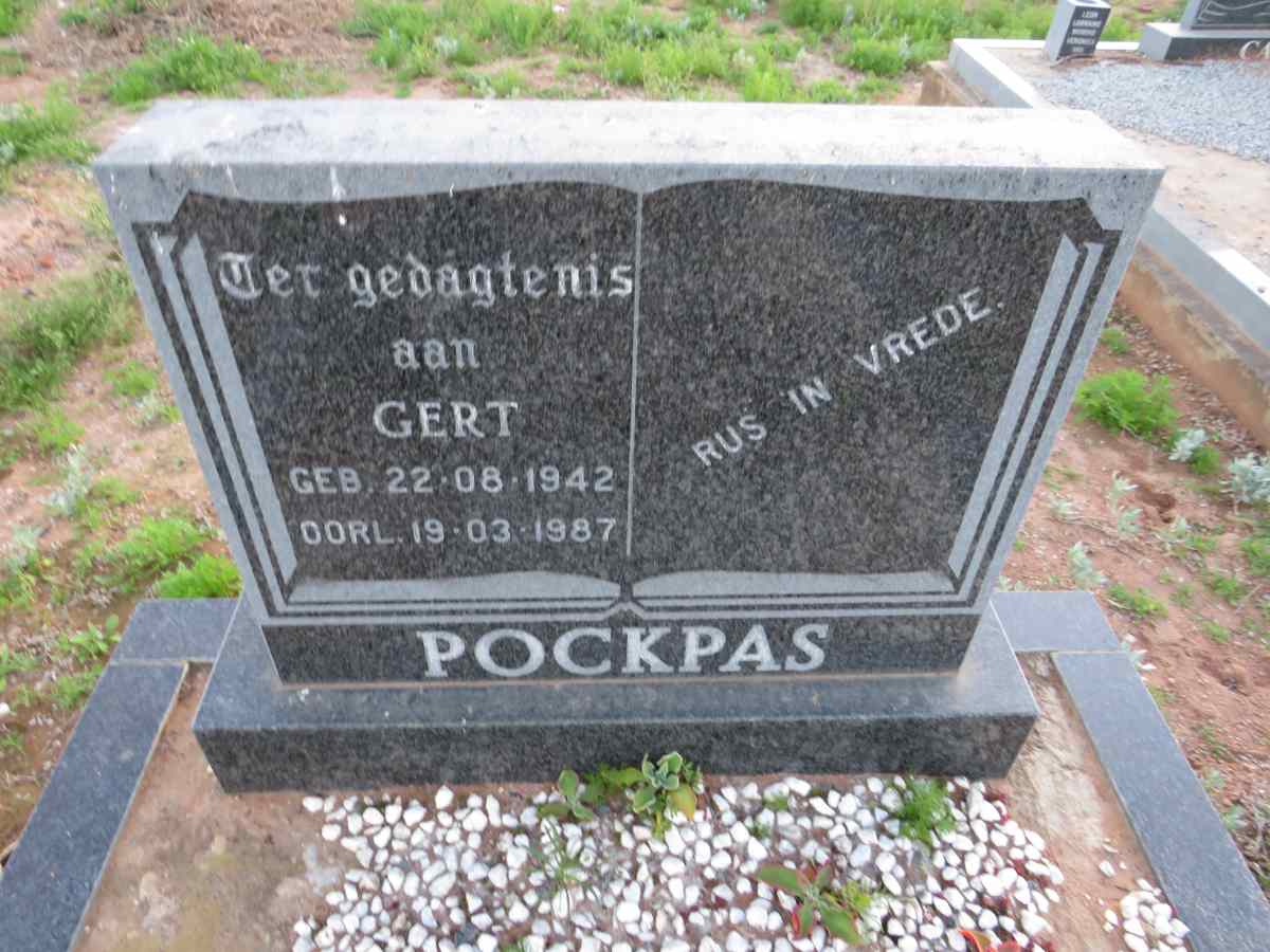 POCKPAS Gert 1942-1987