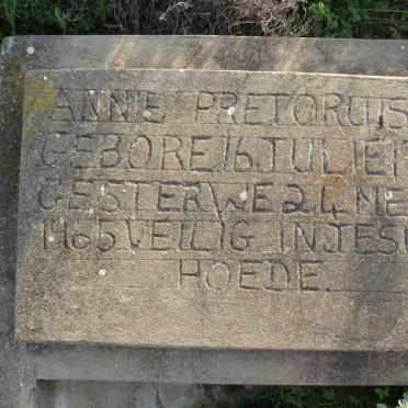 PRETORIUS Annie 1948-1965