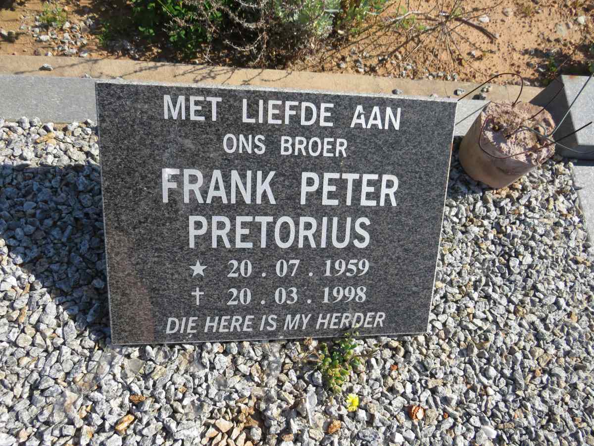 PRETORIUS Frank Peter 1959-1998