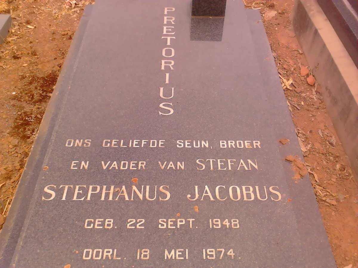 PRETORIUS Stephanus Jacobus 1948-1974