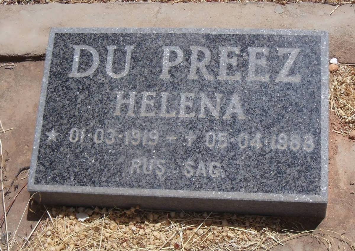 PREEZ Helena, du 1919-1988