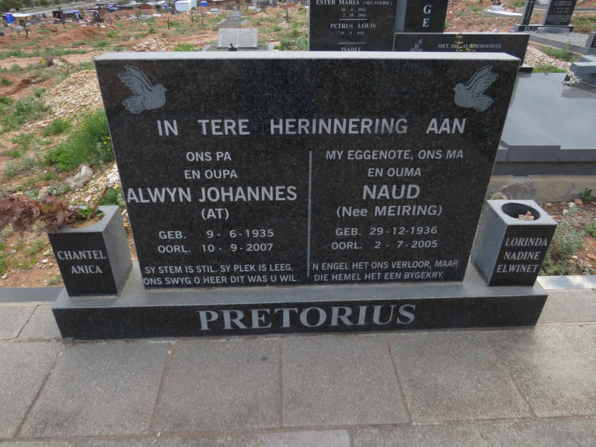 PRETORIUS Alwyn Johannes 1935-2007 & Naud MEIRING 1936-2005