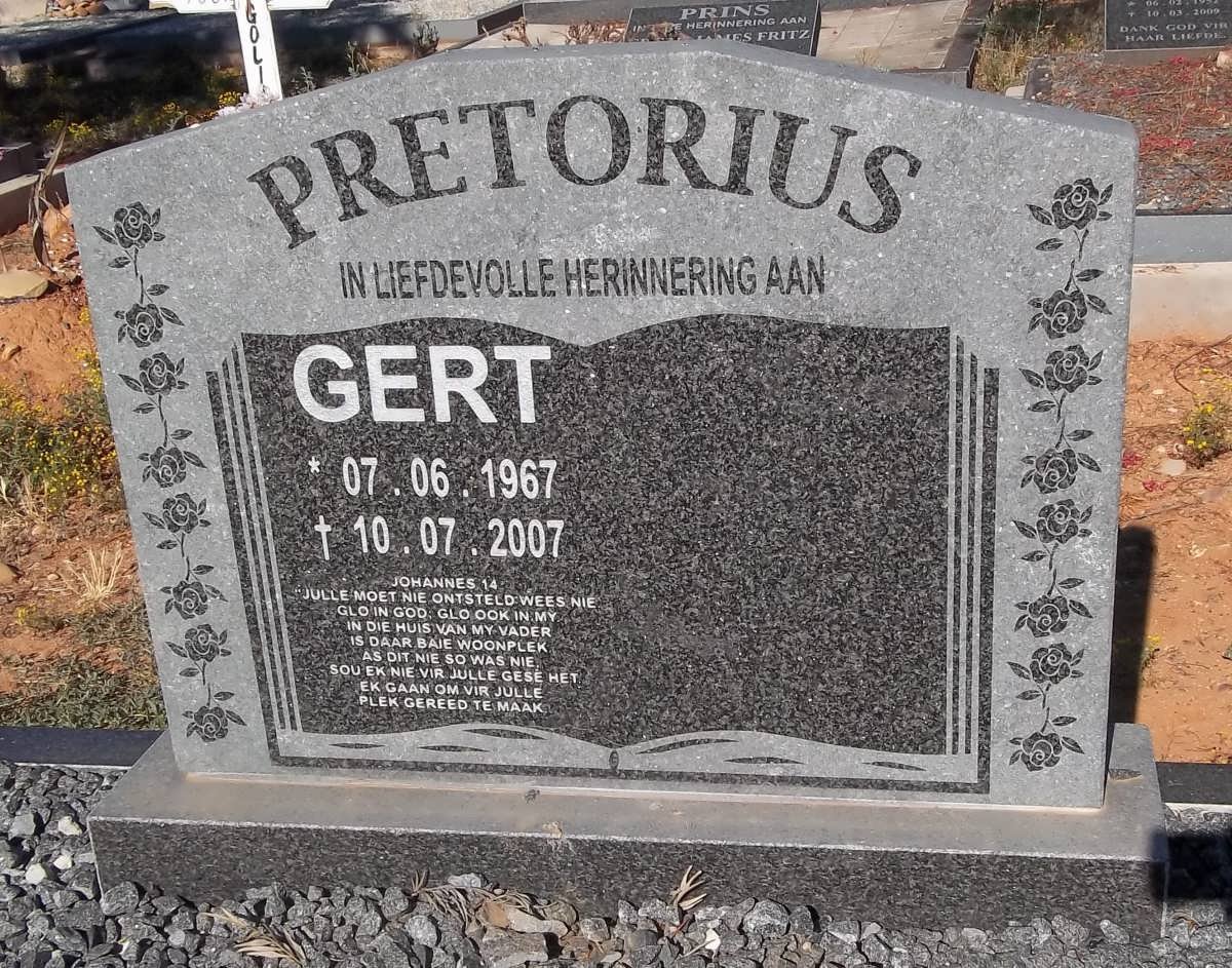 PRETORIUS Gert 1967-2007