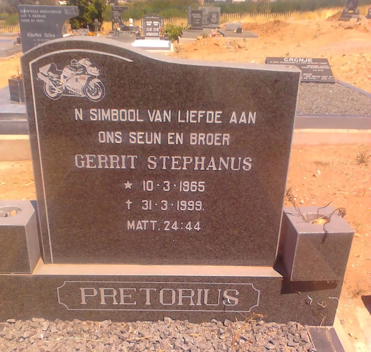 PRETORIUS Gerrit Stephanus 1965-1999