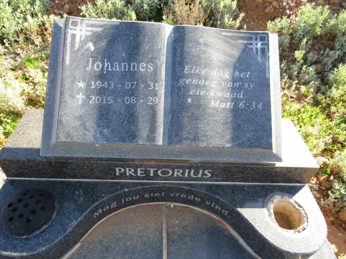 PRETORIUS Johannes 1943-2015