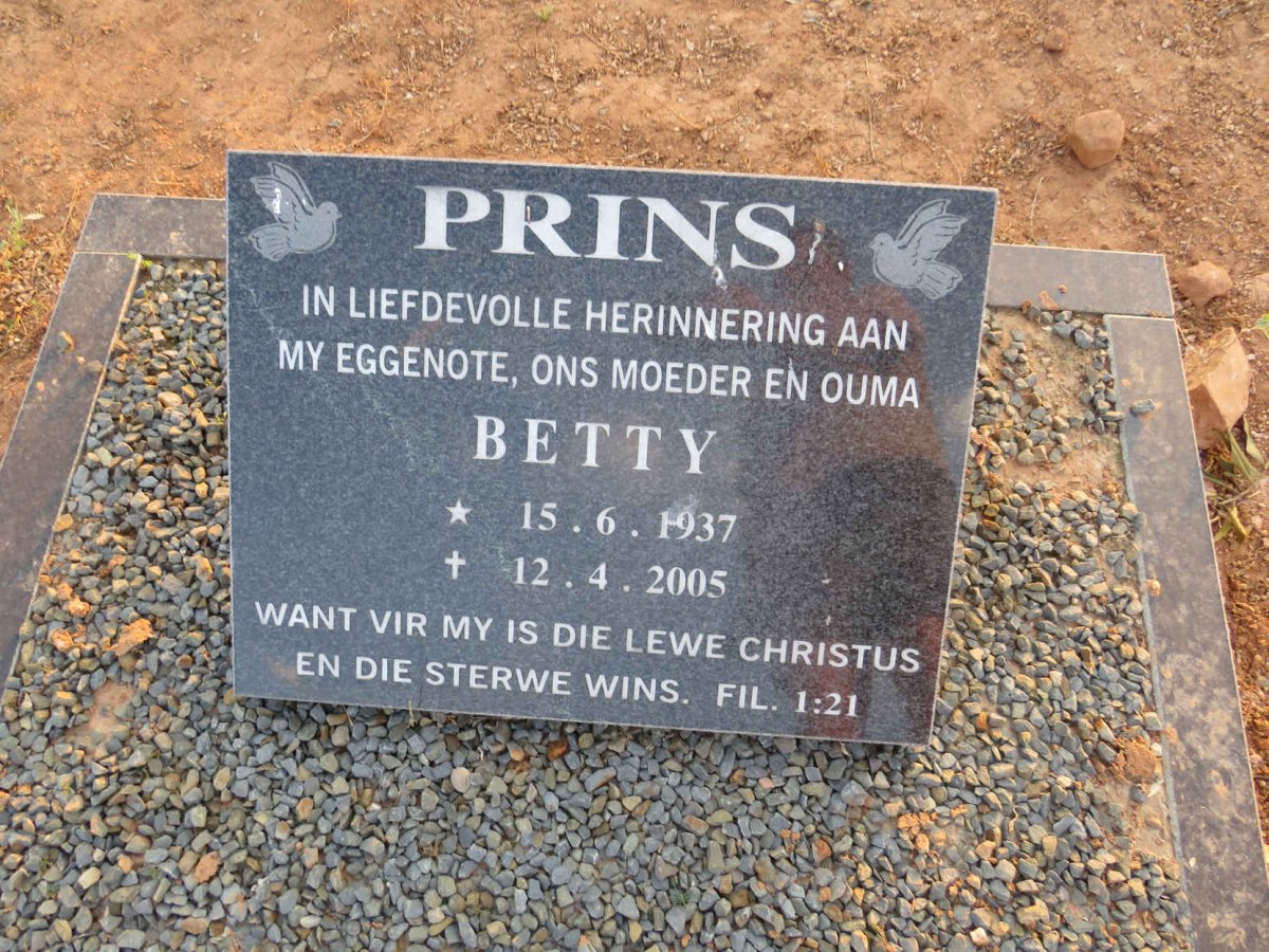 PRINS Betty 1937-2005