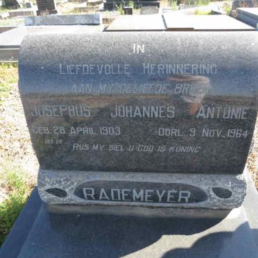 RADEMEYER Josephus Johannes Antonie 1903-1964