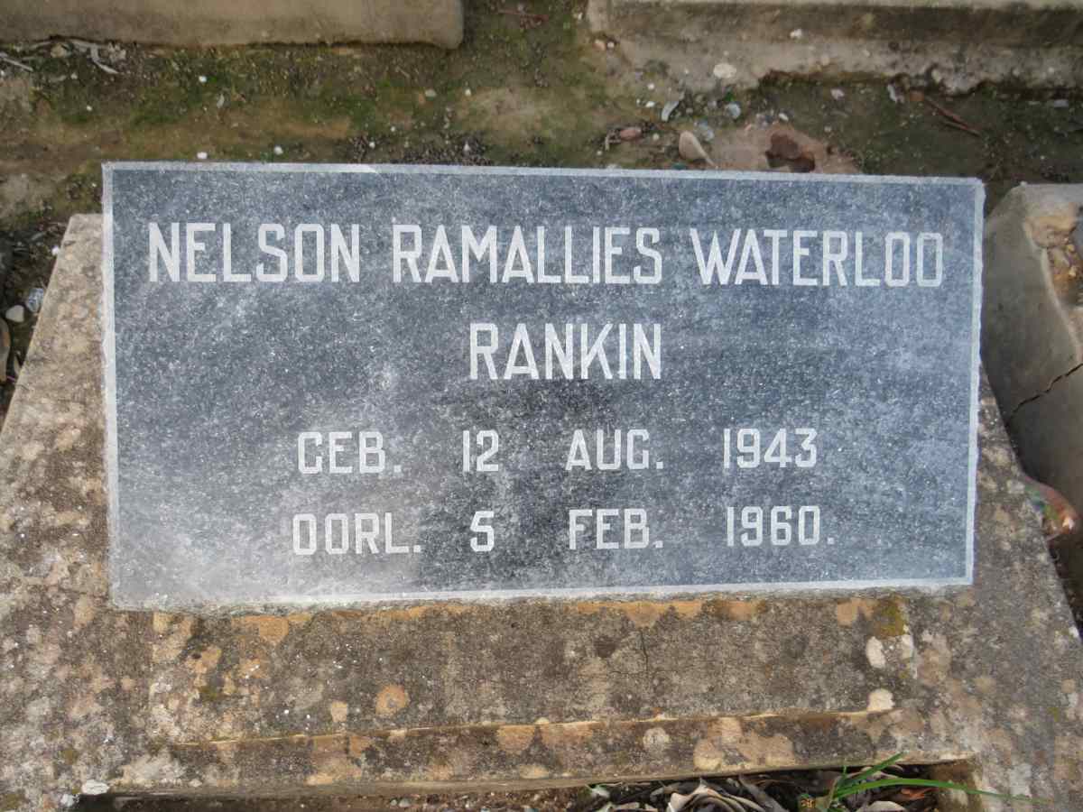 RANKIN Nelson Ramallies Waterloo 1943-1960