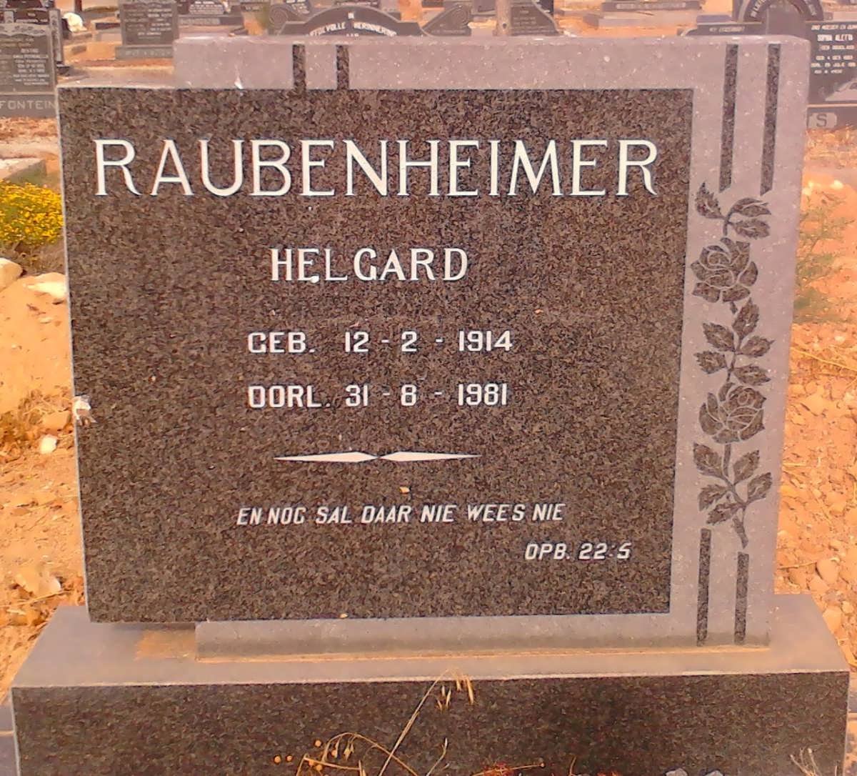 RAUBENHEIMER Helgard 1914-1981