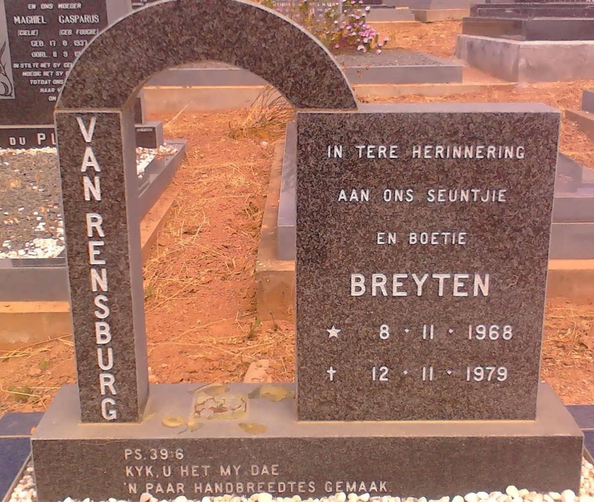 RENSBURG Breyten, van 1968-1979
