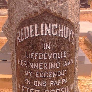 REDELINGHUYS Pieter Rossouw 1930-1971