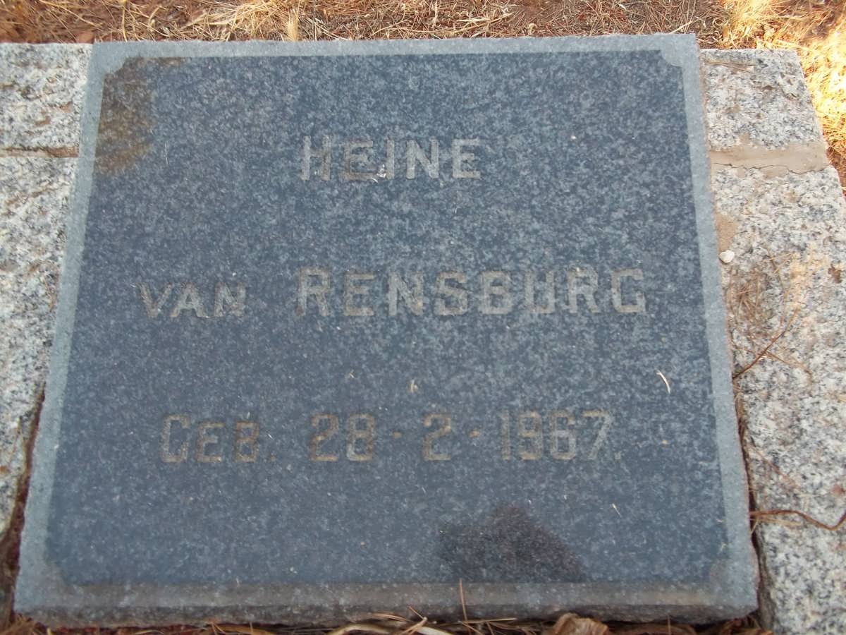 RENSBURG Heine, van 1967-