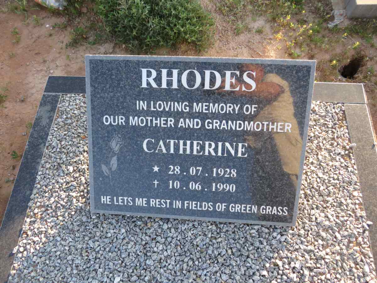 RHODES Catherine 1928-1990