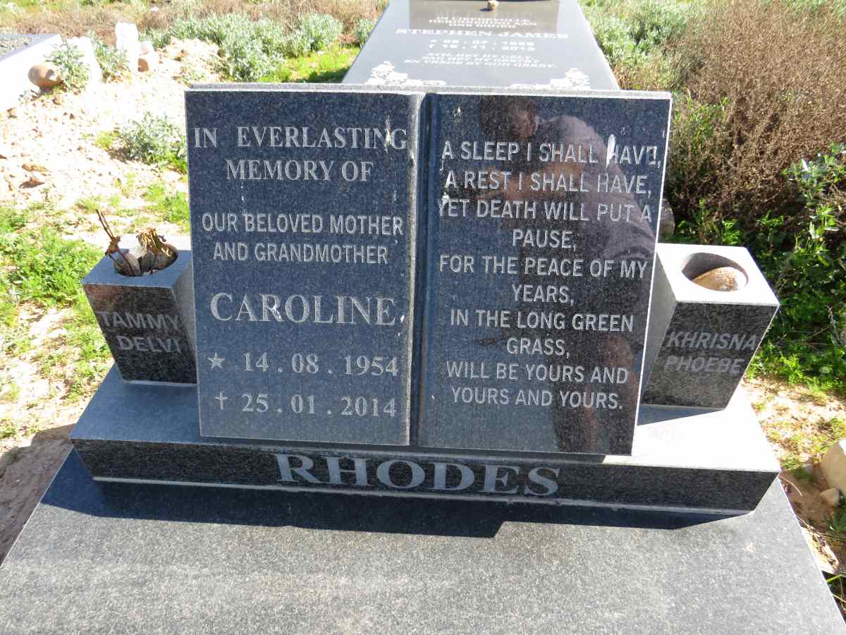 RHODES Caroline 1954-2014