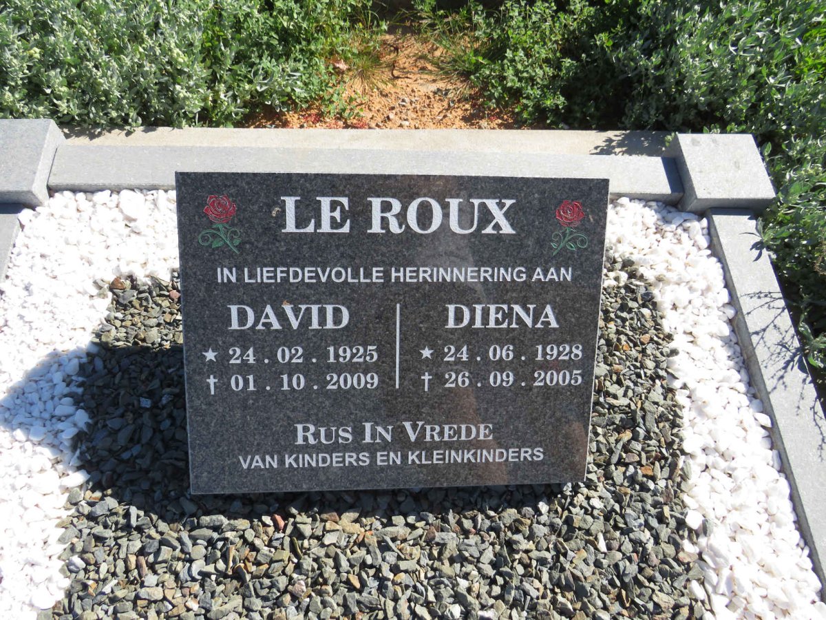 ROUX David, le 1925-2009 & Diena 1928-2005