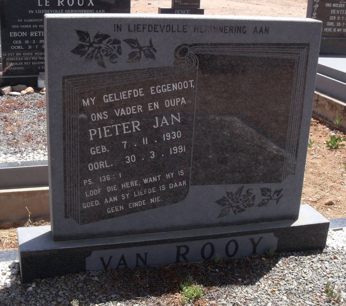 ROOY Pieter Jan, van 1930-1991