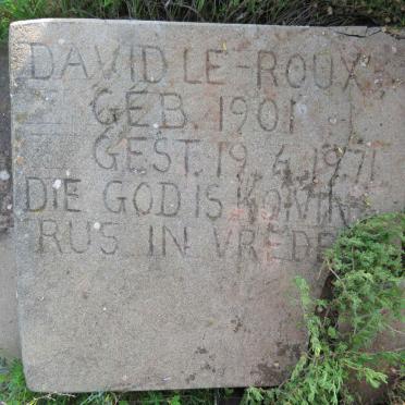 ROUX David, le 1901-1971