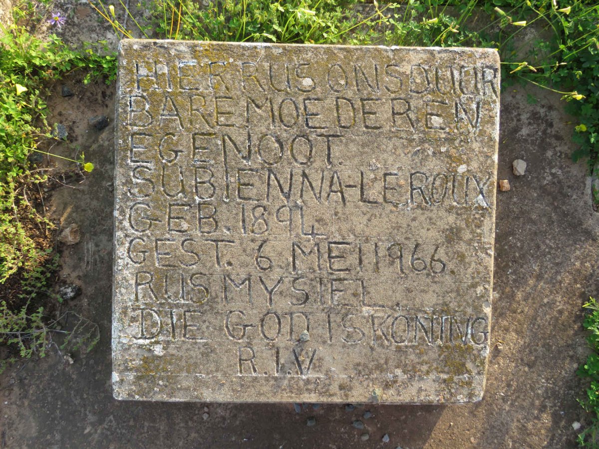 ROUX Subienna, le 1894-1966