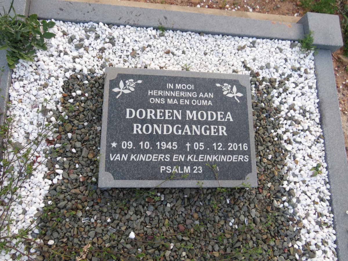 RONDGANGER Doreen Modea 1945-2016