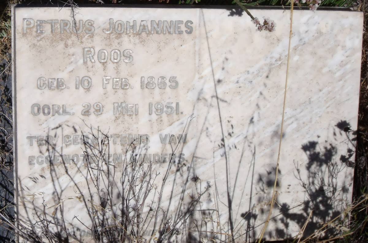 ROOS Petrus Johannes 1865-1951