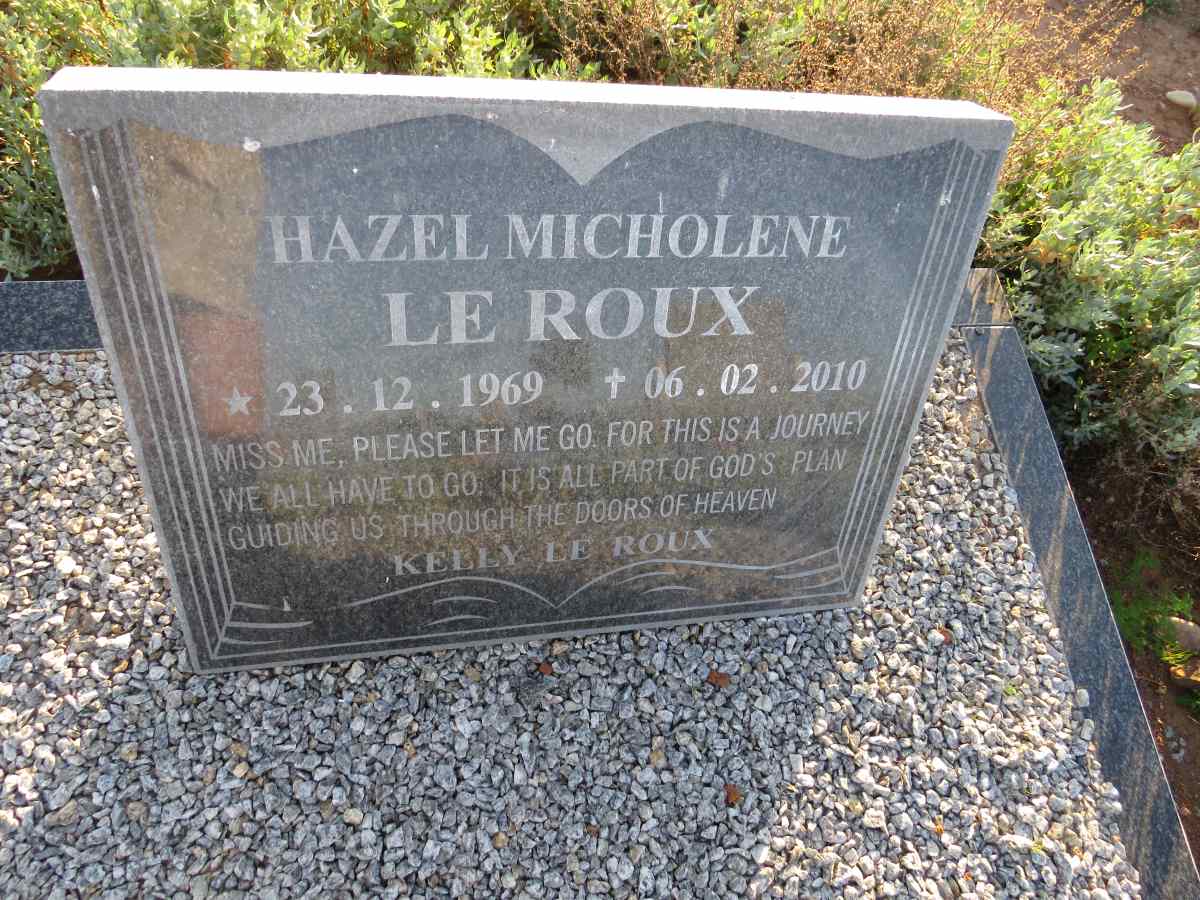 ROUX Hazel Micholene, le 1969-2010