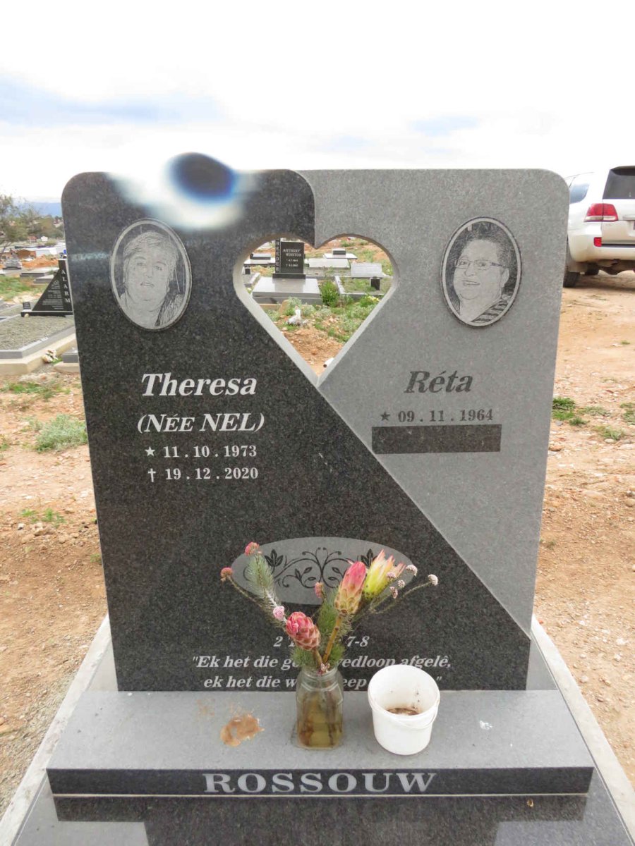 ROSSOUW Theresa nee NEL 1973-2020 :: ROSSOUW Retha 1964-
