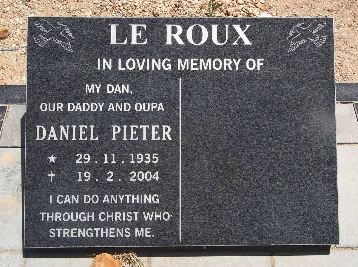 ROUX Daniel Pieter, le 1935-2004